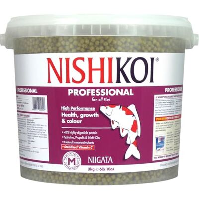 Nishikoi Niigata Professional Food for All Koi Carp Medium Pellets 3kg Nishikoi Niigata Professional Food for All Koi Carp Medium Pellets 3kg