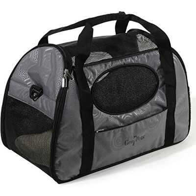 GEN7PETS Carry Me Pet Carrier for Dogs and Cats – Easy Portability, Water Bottle Pouch, Zippered Pocket and Fits Under Most Airline Seats GEN7PETS Carry Me Pet Carrier for Dogs and Cats – Easy Portability, Water Bottle Pouch, Zippered Pocket and Fits Under Most Airline Seats
