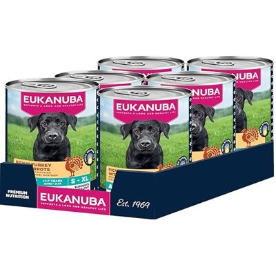 Eukanuba Adult Grain Free Wet Dog Food Turkey & Carrot 6 x 400g Eukanuba Adult Grain Free Wet Dog Food Turkey & Carrot 6 x 400g