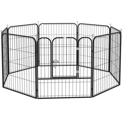 PawHut Dog Pen 8 Panels Puppy Pen Heavy Duty Pet Playpen for Indoor Outdoor for Dogs, Rabbits, Ducks 80cm High PawHut Dog Pen 8 Panels Puppy Pen Heavy Duty Pet Playpen for Indoor Outdoor for Dogs, Rabbits, Ducks 80cm High