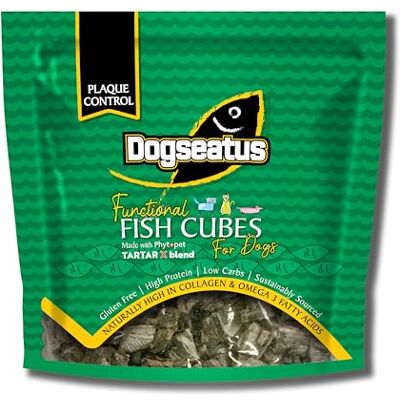 Pet Natural Dogseatus Fish Skin Cubes Teeth Cleaning with Seaweed, Peppermint & Parsley 100% Natural, Omega 3 & Collagen Long-Lasting Rawhide Alternative 500g Pet Natural Dogseatus Fish Skin Cubes Teeth Cleaning with Seaweed, Peppermint & Parsley 100% Natural, Omega 3 & Collagen Long-Lasting Rawhide Alternative 500g