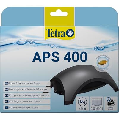 Tetra APS400 Silent Aquarium Air Pump for 250 600 Litre Fish Tanks, Black ( Packaging May Vary ) Tetra APS400 Silent Aquarium Air Pump for 250 600 Litre Fish Tanks, Black ( Packaging May Vary )