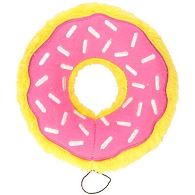 ZippyPaws Original Donutz No Stuffing Squeaky Plush Dog Toy Strawberry ZippyPaws Original Donutz No Stuffing Squeaky Plush Dog Toy Strawberry