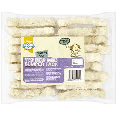 Good Boy Munchy Fresh Breath Bonies Dog Chews Dental Chews For Dogs Pack of 18 A Perfect Treat or Reward Good Boy Munchy Fresh Breath Bonies Dog Chews Dental Chews For Dogs Pack of 18 A Perfect Treat or Reward