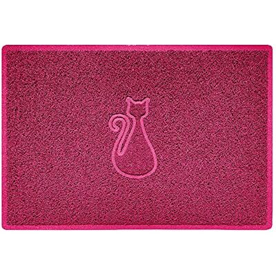 Nicoman CAT Shape Cat Litter Box Mat, Dog Food Feeding Tray Matt, Non-Slip, Easy Clean, Washable(90x60cm,Large),PINK Nicoman CAT Shape Cat Litter Box Mat, Dog Food Feeding Tray Matt, Non-Slip, Easy Clean, Washable(90x60cm,Large),PINK