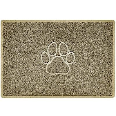Nicoman PAW Shape Cat Litter Box Mat, Dog Food Feeding Tray Matt, Non-Slip, Easy Clean, Washable(90x60cm,Large),BEIGE Nicoman PAW Shape Cat Litter Box Mat, Dog Food Feeding Tray Matt, Non-Slip, Easy Clean, Washable(90x60cm,Large),BEIGE