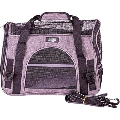Quibropets Bubupets Pet Carrier – Carrier for Dogs and Cats – Durable and Comfortable Travel Backpack – 40 x 20 x 26 cm – Up to 8 kg – Grey Quibropets Bubupets Pet Carrier – Carrier for Dogs and Cats – Durable and Comfortable Travel Backpack – 40 x 20 x 26 cm – Up to 8 kg – Grey