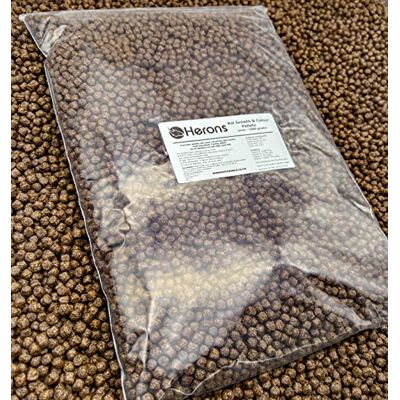 HERONS Koi Growth & Colour Pellets, 6mm Premium Pond Fish Food, For Koi Carp, Shubunkin and Goldfish, Growth and Colour Enhancing, High Protein, Multi Ingredient – 1Kg HERONS Koi Growth & Colour Pellets, 6mm Premium Pond Fish Food, For Koi Carp, Shubunkin and Goldfish, Growth and Colour Enhancing, High Protein, Multi Ingredient – 1Kg