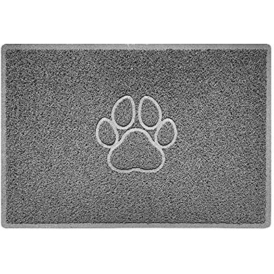 Nicoman PAW Shape Cat Litter Box Mat, Dog Food Feeding Tray Matt, Non-Slip, Easy Clean, Washable(90x60cm,Large),GREY Nicoman PAW Shape Cat Litter Box Mat, Dog Food Feeding Tray Matt, Non-Slip, Easy Clean, Washable(90x60cm,Large),GREY