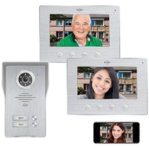 ELRO DV4000IP-2 DV4000IP Video Door Intercom, Grey, 2 Appartments ELRO DV4000IP-2 DV4000IP Video Door Intercom, Grey, 2 Appartments