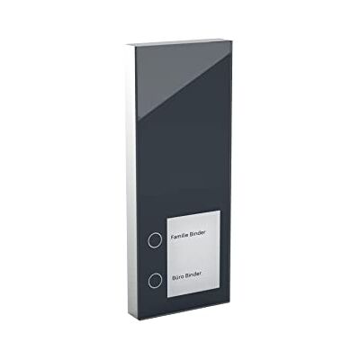 DOORLINE Slim Colour: Anthracite by Telegärtner Elektronik l Clever Door Station l Makes TK-System/FRITZ!Box/Router into Door Intercom System I Expandable to Video Intercom System I DOORLINE Slim Colour: Anthracite by Telegärtner Elektronik l Clever Door Station l Makes TK-System/FRITZ!Box/Router into Door Intercom System I Expandable to Video Intercom System I