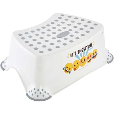 keeeper Panda Step Stool, From Approx. 3 to 14 Years, Anti-Slip Function, Tomek, White keeeper Panda Step Stool, From Approx. 3 to 14 Years, Anti-Slip Function, Tomek, White