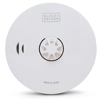 Black & Decker CONNECTED Kitchen Heat Alarm and Detector for Home.10 Year Battery Life With Built In Lithium Battery. Wireless interlink up to 20 Alarms. Easy To Install Sensor. Black & Decker CONNECTED Kitchen Heat Alarm and Detector for Home.10 Year Battery Life With Built In Lithium Battery. Wireless interlink up to 20 Alarms. Easy To Install Sensor.