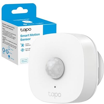 Tapo T100 Smart Motion Sensor, Motion Detectors, Wide Range Detection, Instant Alerts, Hands-Free Motion-Activated Lighting, Energy Saving, Hub Required, Battery Included(Packaging may vary) Tapo T100 Smart Motion Sensor, Motion Detectors, Wide Range Detection, Instant Alerts, Hands-Free Motion-Activated Lighting, Energy Saving, Hub Required, Battery Included(Packaging may vary)