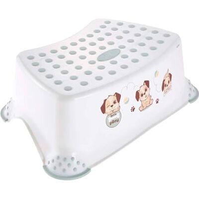 keeeper Panda Step Stool, From Approx. 3 to 14 Years, Anti-Slip Function, Tomek, White keeeper Panda Step Stool, From Approx. 3 to 14 Years, Anti-Slip Function, Tomek, White