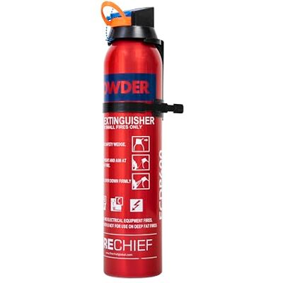 Firechief 600g BC Powder Fire Extinguisher – Ready to Use in Seconds – Lightweight Travel Extinguisher for Vehicles & Home – Multi Purpose Class B & C Aerosol Fire Extinguisher – 5 Year Guarantee Firechief 600g BC Powder Fire Extinguisher – Ready to Use in Seconds – Lightweight Travel Extinguisher for Vehicles & Home – Multi Purpose Class B & C Aerosol Fire Extinguisher – 5 Year Guarantee