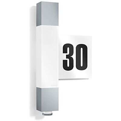 Steinel Outdoor Light L 630 LED Silver House Number Included 360° Motion Sensor Range 663 lm 8.2W Steinel Outdoor Light L 630 LED Silver House Number Included 360° Motion Sensor Range 663 lm 8.2W
