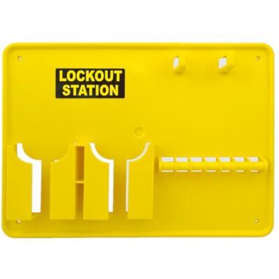 Centurion Lockout Tagout Station Board Yellow LOTO Board for Tags, Padlocks & Hasps Wall Mounted Safety Lockout Station H290 x W395 x D40mm Centurion Lockout Tagout Station Board Yellow LOTO Board for Tags, Padlocks & Hasps Wall Mounted Safety Lockout Station H290 x W395 x D40mm