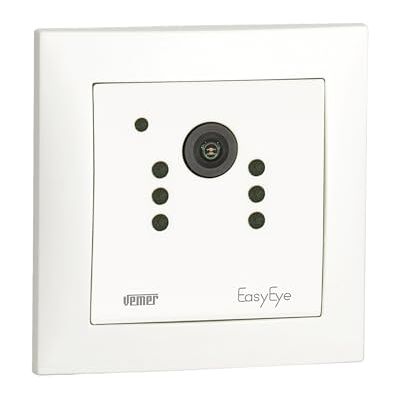VEMER VE795001 EASYEYE INT WiFi Surveillance Camera for Indoor Use with Special App, Flush-Mounted (50 x 50), Full HD Security Camera with Infrared Technology, Power Supply 230 V, White VEMER VE795001 EASYEYE INT WiFi Surveillance Camera for Indoor Use with Special App, Flush-Mounted (50 x 50), Full HD Security Camera with Infrared Technology, Power Supply 230 V, White