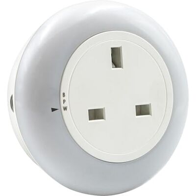 Uni-Com Plug-Through Colour Change Night Light with Dusk to Dawn Sensor, 3 Colour Settings, Energy Saving Long Life LEDs, Soft Light for Children’s Rooms, Bedrooms, Stairways & Hallways Uni-Com Plug-Through Colour Change Night Light with Dusk to Dawn Sensor, 3 Colour Settings, Energy Saving Long Life LEDs, Soft Light for Children’s Rooms, Bedrooms, Stairways & Hallways