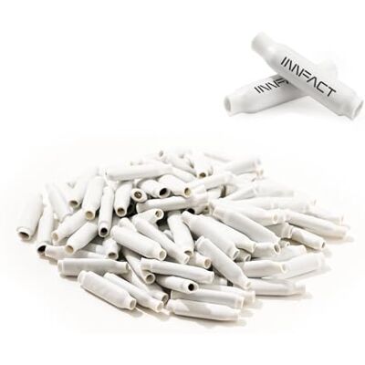 Innfact Cannits Low Voltage B Connectors Wire Splices, Electrical Wire Crimp Bean Type Cable Connector for Telecom Phone Security Alarm Lighting Security Systems White (no Gel, Indoor use) 100 pcs Innfact Cannits Low Voltage B Connectors Wire Splices, Electrical Wire Crimp Bean Type Cable Connector for Telecom Phone Security Alarm Lighting Security Systems White (no Gel, Indoor use) 100 pcs