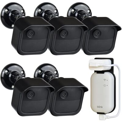 GoHonor All New Blink Outdoor 4th & 3rd Gen Camera Mount Bracket,5 Pack Full Weather Proof Housing/Mount for Blink Outdoor Cameras Security System(Blink Camera not Included) GoHonor All New Blink Outdoor 4th & 3rd Gen Camera Mount Bracket,5 Pack Full Weather Proof Housing/Mount for Blink Outdoor Cameras Security System(Blink Camera not Included)