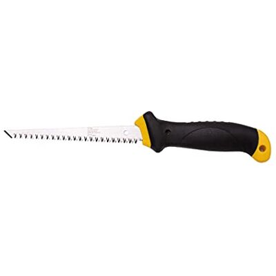 TerCasa ® Hand Held Jigsaw with Soft Ergonomic Handle Saw Blade Length 15 cm Rustproof Steel Blade for Plasterboard, Wood and Plastic TerCasa ® Hand Held Jigsaw with Soft Ergonomic Handle Saw Blade Length 15 cm Rustproof Steel Blade for Plasterboard, Wood and Plastic