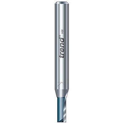 Trend Double Flute Router Bit 9.5mm Diameter x 31.8mm Cut Suitable for Applications Such as Engraving, Grooving, Folding, and Flat Mortising C015X8MMTC Trend Double Flute Router Bit 9.5mm Diameter x 31.8mm Cut Suitable for Applications Such as Engraving, Grooving, Folding, and Flat Mortising C015X8MMTC