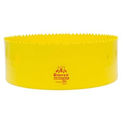 Starrett Deep Cut Hole Saw DCH0600 Heavy Duty Bi-Metal with Extra Cobalt HSS Teeth For Metals Wood Cast Iron Fibreglass Plastic Materials 152mm Starrett Deep Cut Hole Saw DCH0600 Heavy Duty Bi-Metal with Extra Cobalt HSS Teeth For Metals Wood Cast Iron Fibreglass Plastic Materials 152mm