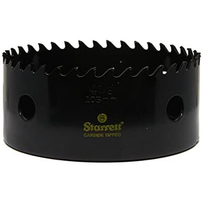 Starrett Tungsten Carbide Tipped Hole Saw CT418 Deep Cut Holesaw Cutter For Wood Suspended Flooring Reinforced Concrete & Fibreglass 105MM Starrett Tungsten Carbide Tipped Hole Saw CT418 Deep Cut Holesaw Cutter For Wood Suspended Flooring Reinforced Concrete & Fibreglass 105MM