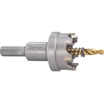 Starrett Tungsten Carbide Tipped Hole Saw SM34 Sheet Metal Cutter With Arbor & Pilot Drill Bit For Drilling Stainless Steel Aluminum Alloy 34 mm Starrett Tungsten Carbide Tipped Hole Saw SM34 Sheet Metal Cutter With Arbor & Pilot Drill Bit For Drilling Stainless Steel Aluminum Alloy 34 mm