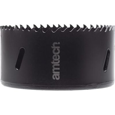Amtech 86mm Hole Saw, M35 High-Speed Steel Metal Hole Saw with 39mm Cutting Depth for Wood, Plastic, Metal Sheets, and More, Durable and Heat-Resistant, 4-6 Teeth Per Inch Amtech 86mm Hole Saw, M35 High-Speed Steel Metal Hole Saw with 39mm Cutting Depth for Wood, Plastic, Metal Sheets, and More, Durable and Heat-Resistant, 4-6 Teeth Per Inch