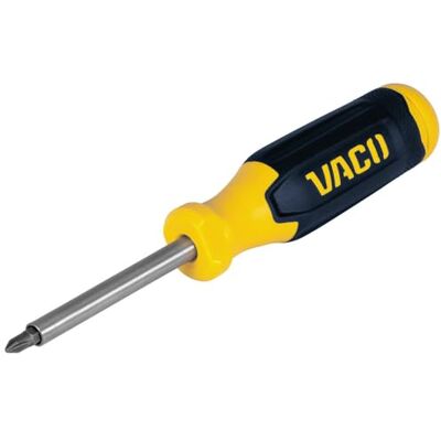 KLEIN TOOLS VACO 1230 3-in-1 Multi-Bit Screwdriver, Impact Driver Ready, Rare-Earth Magnetic Screwdriver with Comfort Handle KLEIN TOOLS VACO 1230 3-in-1 Multi-Bit Screwdriver, Impact Driver Ready, Rare-Earth Magnetic Screwdriver with Comfort Handle