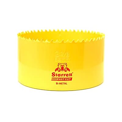 Starrett HSS Bi-Metal Hole Saw FCH0338 Fast Cut Extra Cobalt Hole Saw For Stainless Mild Sheet Wood Plastic Various Materials 86mm Starrett HSS Bi-Metal Hole Saw FCH0338 Fast Cut Extra Cobalt Hole Saw For Stainless Mild Sheet Wood Plastic Various Materials 86mm