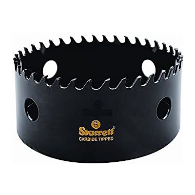 Starrett Tungsten Carbide Tipped Hole Saw CT378, 98mm, Deep Cut for Wood, Concrete & Fibreglass Starrett Tungsten Carbide Tipped Hole Saw CT378, 98mm, Deep Cut for Wood, Concrete & Fibreglass