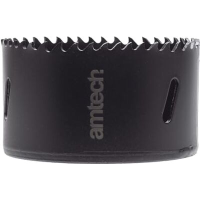 Amtech 76mm Hole Saw, M35 High-Speed Steel Metal Hole Saw with 39mm Cutting Depth for Wood, Plastic, Metal Sheets, and More, Durable and Heat-Resistant, 4-6 Teeth Per Inch Amtech 76mm Hole Saw, M35 High-Speed Steel Metal Hole Saw with 39mm Cutting Depth for Wood, Plastic, Metal Sheets, and More, Durable and Heat-Resistant, 4-6 Teeth Per Inch