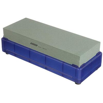 Symantec Waterstone, 220 grit, 1" x 3" x 8" in Blue Plastic Hinged Box by Abrasives St. Gobain Symantec Waterstone, 220 grit, 1" x 3" x 8" in Blue Plastic Hinged Box by Abrasives St. Gobain