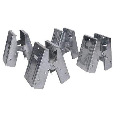 Century Drill & Tool 72994 2x4 Saw Horse Brackets, Set of 4, Galvanized, Compact Storage Century Drill & Tool 72994 2x4 Saw Horse Brackets, Set of 4, Galvanized, Compact Storage
