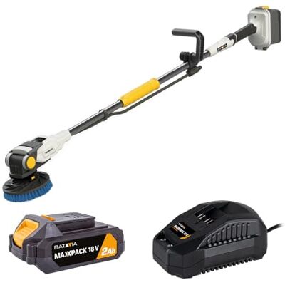 Batavia Maxxpack 18V Twin Brush Brushless Cordless Power Scrubber Set (with 2 0Ah battery and charger) 18V Maxxpack Collection for DIY professionals and home use Batavia Maxxpack 18V Twin Brush Brushless Cordless Power Scrubber Set (with 2 0Ah battery and charger) 18V Maxxpack Collection for DIY professionals and home use