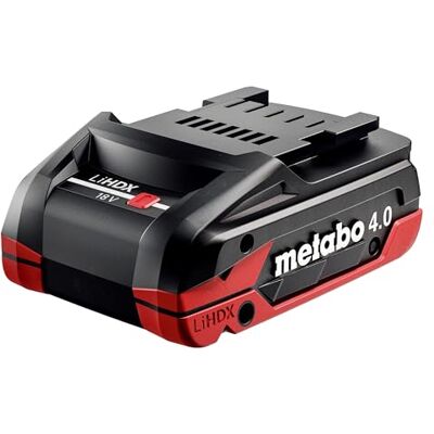 Metabo (624974000) LiHDX Battery Pack 18V 4.0Ah High Performance Battery with Tabless Technology, Fast Charging Compatible with 18V CAS Devices Long Runtime, Robust and Reliable Metabo (624974000) LiHDX Battery Pack 18V 4.0Ah High Performance Battery with Tabless Technology, Fast Charging Compatible with 18V CAS Devices Long Runtime, Robust and Reliable