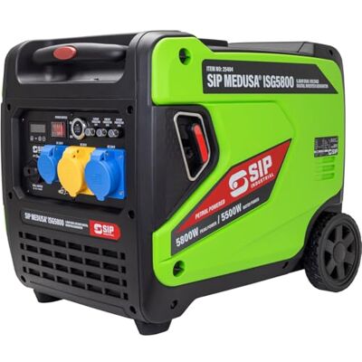 SIP MEDUSA ISG5800 Petrol Dual Voltage Inverter Generator 5.8kW Low Noise SIP MEDUSA ISG5800 Petrol Dual Voltage Inverter Generator 5.8kW Low Noise