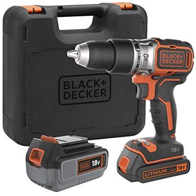 Black & Decker BL188DM2K-QW Cordless Impact Drill 18 V 2 Batteries 52 Nm 1650 RPM 28058 cp/min Black & Decker BL188DM2K-QW Cordless Impact Drill 18 V 2 Batteries 52 Nm 1650 RPM 28058 cp/min