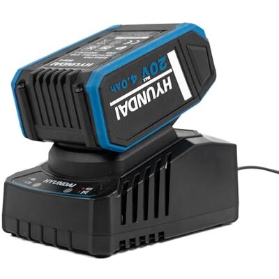 Hyundai 20V 4Ah Li-Ion Battery and 2A Charger Kit, 2nd Generation Compatible, 120-Minute Recharge Hyundai 20V 4Ah Li-Ion Battery and 2A Charger Kit, 2nd Generation Compatible, 120-Minute Recharge