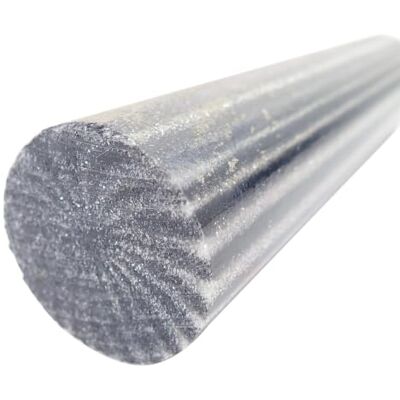 Turners' Mill Black/Silver Glitter Polyester Turning Blank 150 x 45 x 45mm (6 x 1.75 in) Turners' Mill Black/Silver Glitter Polyester Turning Blank 150 x 45 x 45mm (6 x 1.75 in)