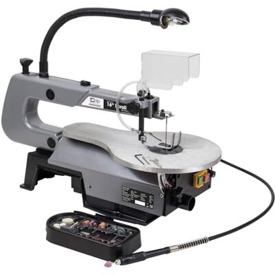 SIP 16" Scroll Saw Machine 90W Variable Speed 550-1600spm Flexi Drive Shaft Woodworking Bench Saw SIP 16" Scroll Saw Machine 90W Variable Speed 550-1600spm Flexi Drive Shaft Woodworking Bench Saw