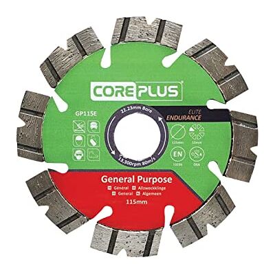 CorePlus Elite General-Purpose Diamond Blade 115mm x B22.23mm (4.5in) CorePlus Elite General-Purpose Diamond Blade 115mm x B22.23mm (4.5in)