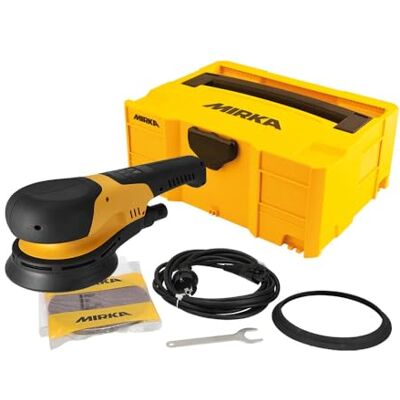 Mirka DEROS RS 600 Ø 150 mm in case/powerful rotary sander for wood and concrete / 750W motor / 700-2500 RPM/lightweight design (1.8 kg) / Bluetooth connectivity Mirka DEROS RS 600 Ø 150 mm in case/powerful rotary sander for wood and concrete / 750W motor / 700-2500 RPM/lightweight design (1.8 kg) / Bluetooth connectivity