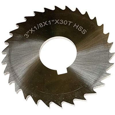 HHIP 5071-4208 3 x 1/8 x 1" High Speed Steel Plain Slitting Saw HHIP 5071-4208 3 x 1/8 x 1" High Speed Steel Plain Slitting Saw