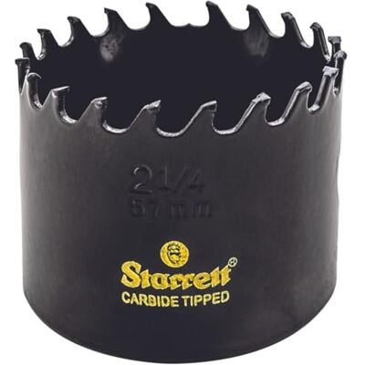Starrett Tungsten Carbide Tipped Hole Saw CT214 Deep Cut Holesaw Cutter For Wood Suspended Flooring Reinforced Concrete & Fibreglass 57MM Starrett Tungsten Carbide Tipped Hole Saw CT214 Deep Cut Holesaw Cutter For Wood Suspended Flooring Reinforced Concrete & Fibreglass 57MM