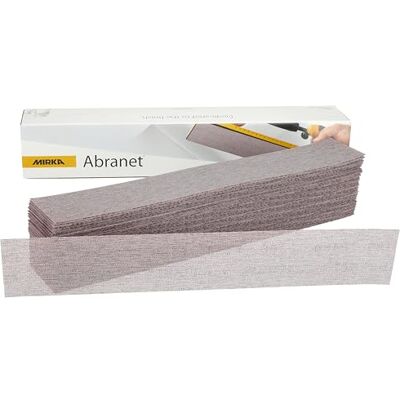 Mirka Abranet net sandpaper strips 70x420 mm Hook & Loop P180 50 pcs Mirka Abranet net sandpaper strips 70x420 mm Hook & Loop P180 50 pcs